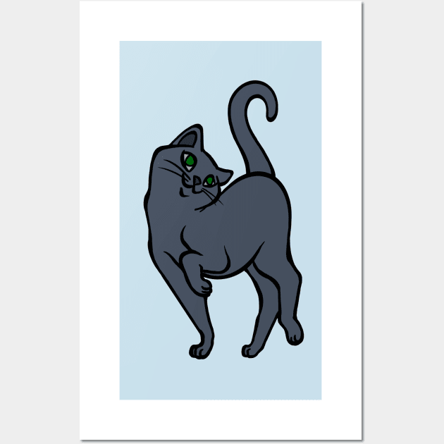 Begging for Pettings-- Russian Blue Style Wall Art by RJKpoyp